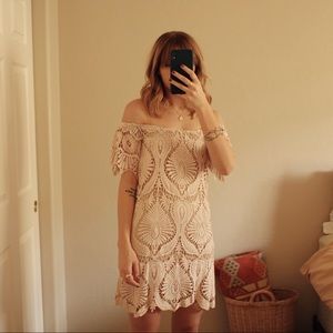 free people pale pink lace dress